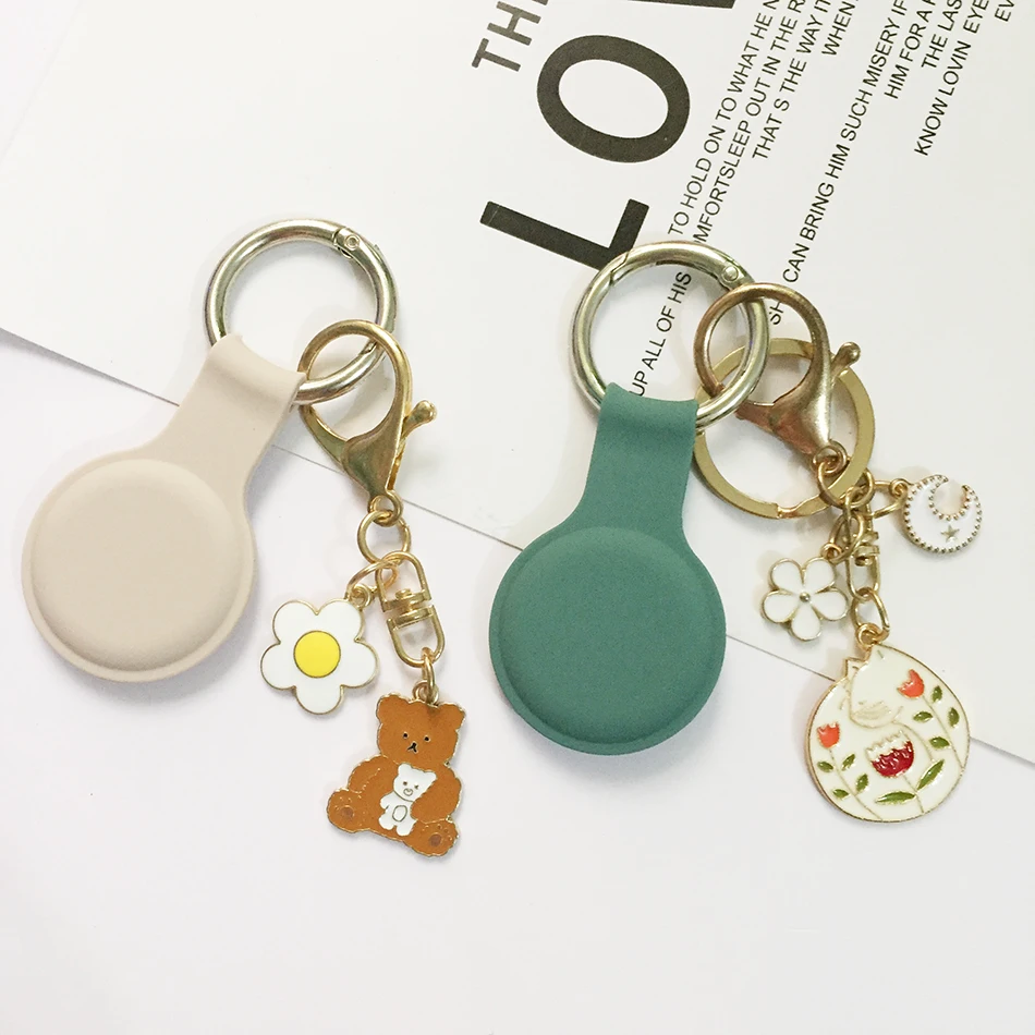 For AirTag case Cute cartoon Luxury Korea key chain silicone Case for Air Tags Locator Tracker Anti-lost Protective Cover
For AirTag case Cute cartoon Luxury Korea key chain silicone Case for Air Tags Locator Tracker Anti-lost Protective Cover