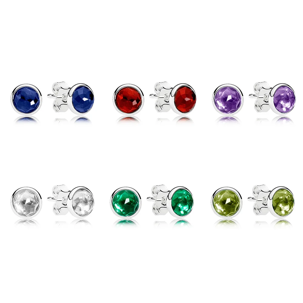 Authentic 925 Sterling Silver Earrings 6 Color Red Blue Green Purple Big Cz For Women Wedding Party Jewelry
Authentic 925 Sterling Silver Earrings 6 Color Red Blue Green Purple Big Cz For Women Wedding Party Jewelry