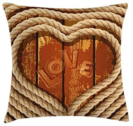 Pooizsdzzz Weern Throw Pillow Cushion Cover, Heart with Coiled Rope on Wooden Pnks Love Inscription Romance Theme, Decorative
Pooizsdzzz Weern Throw Pillow Cushion Cover, Heart with Coiled Rope on Wooden Pnks Love Inscription Romance Theme, Decorative