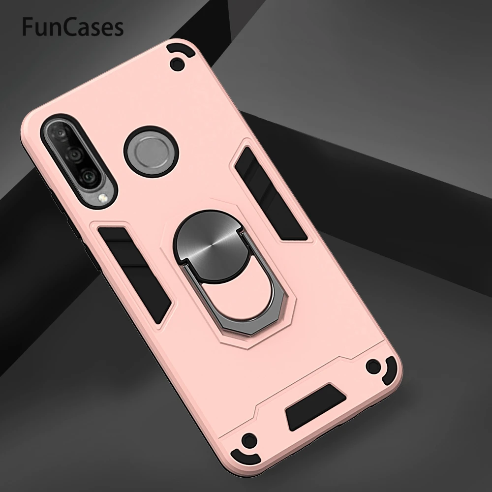 Вращающийся стенд чехлы для смартфонов ajax Huawei P30 Lite прозрачный Etui Hoesje coque Nova 4E