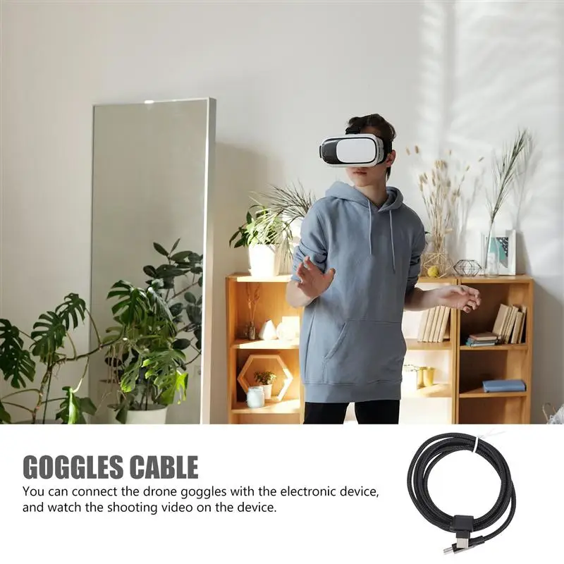 1Pc Portable Professional Type-c to Type-c Data Cable Goggles Accessory for Family
1Pc Portable Professional Type-c to Type-c Data Cable Goggles Accessory for Family