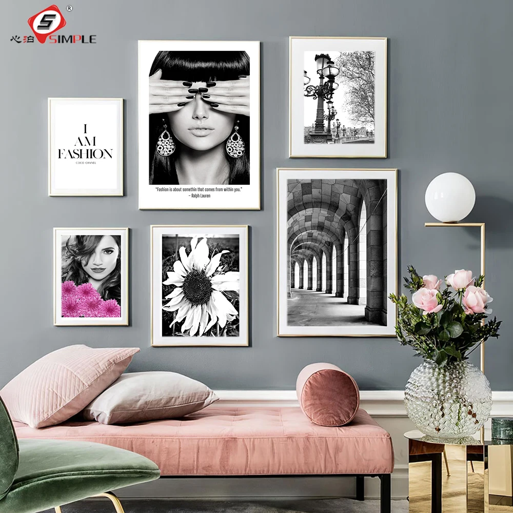 Modern Stylish Flowers Posters Prints Black White Fashion Woman Canvas Paintings Wall Art Pictures For Living Room Home Decor
Modern Stylish Flowers Posters Prints Black White Fashion Woman Canvas Paintings Wall Art Pictures For Living Room Home Decor
