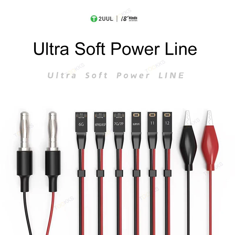 2UUL Ultra Soft Power Line for iPhone 6/6S/6S P/7/7P/8/8P/X/11/11 Pro max/12mini/12 Pro Max LCD Mainboard Battery Startup Cable
2UUL Ultra Soft Power Line for iPhone 6/6S/6S P/7/7P/8/8P/X/11/11 Pro max/12mini/12 Pro Max LCD Mainboard Battery Startup Cable