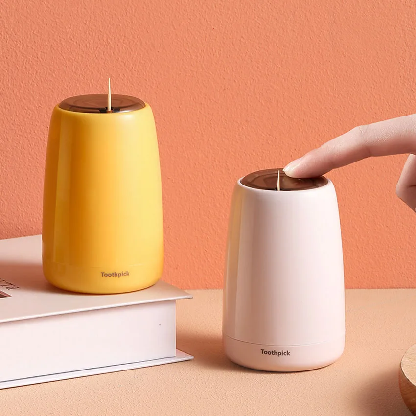 Nordic Push-Type Automatic Toothpick Box Plastic Toothpick Box round Household Creative Toothpick Organizer Container
Nordic Push-Type Automatic Toothpick Box Plastic Toothpick Box round Household Creative Toothpick Organizer Container