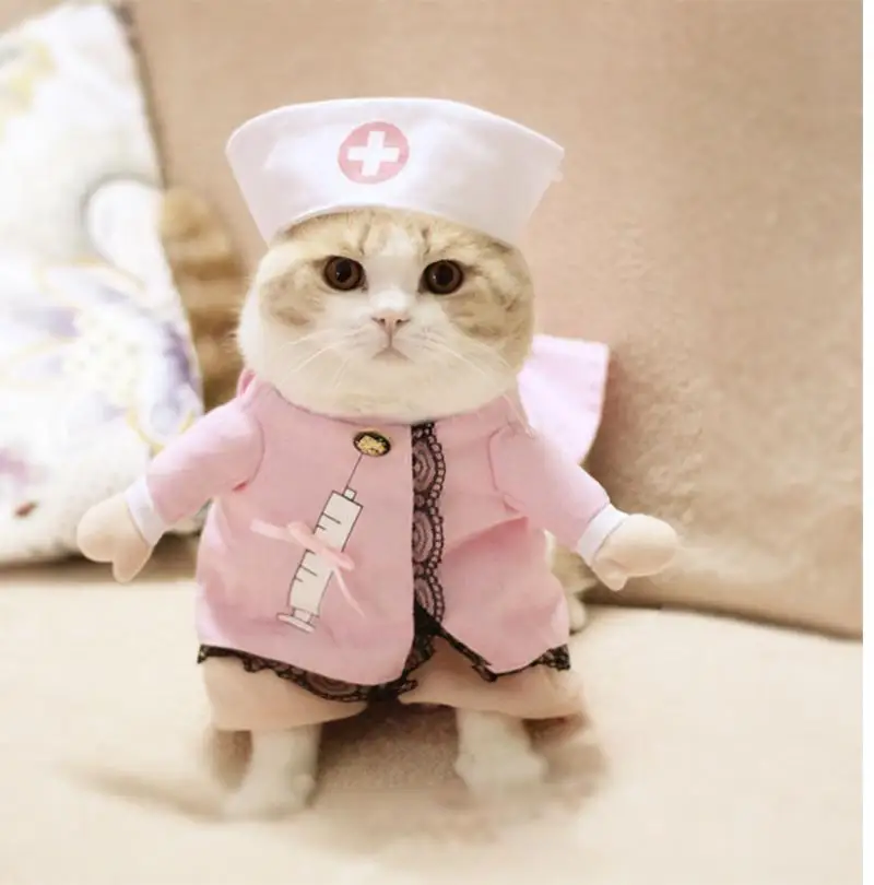 Pet Cat Dog Dress Costume cosplay Occupation Role Playing Suit Halloween Dressing Up Party Outfits Puppy Kitten Apparel
Pet Cat Dog Dress Costume cosplay Occupation Role Playing Suit Halloween Dressing Up Party Outfits Puppy Kitten Apparel