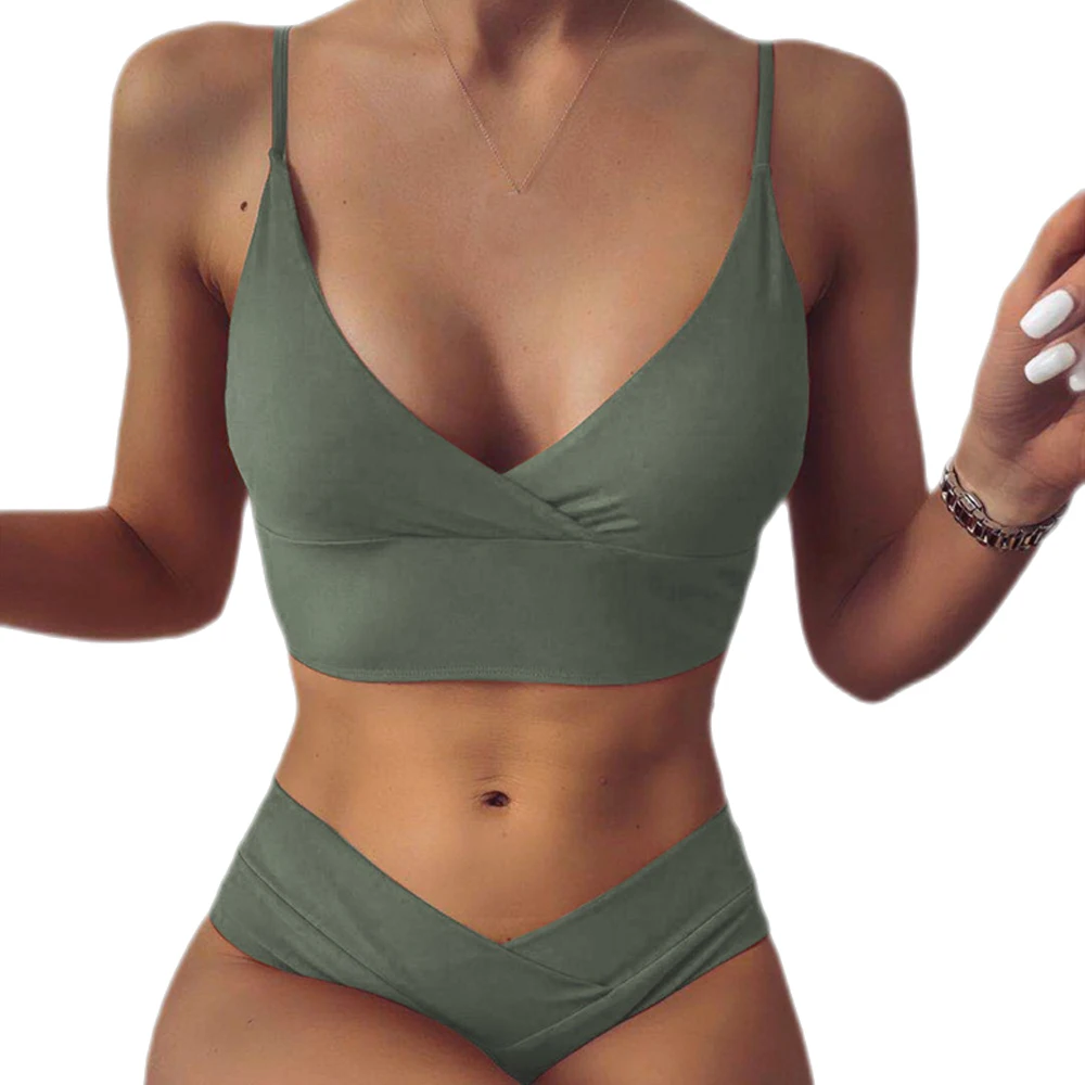 Liseaven 15 Colors Swimsuit Women Bikini Push Up 2021 Solid Swimwear Vest Bikini Set Brazilian Bathing Suit Two Piece Swim Suit
Liseaven 15 Colors Swimsuit Women Bikini Push Up 2021 Solid Swimwear Vest Bikini Set Brazilian Bathing Suit Two Piece Swim Suit