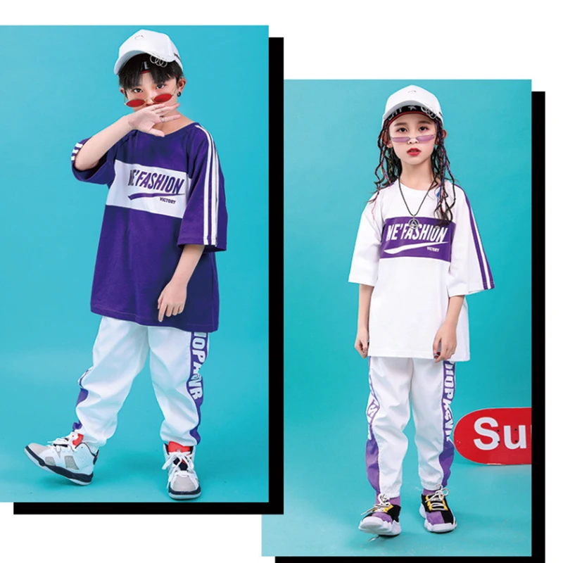 Half Sleeve Two Pieces Hip-hop Suit Boys And Girls Costumes For Girl Jazz 2021 Spring Summer Loose Two Pieces Clothing Set Shirt
Half Sleeve Two Pieces Hip-hop Suit Boys And Girls Costumes For Girl Jazz 2021 Spring Summer Loose Two Pieces Clothing Set Shirt