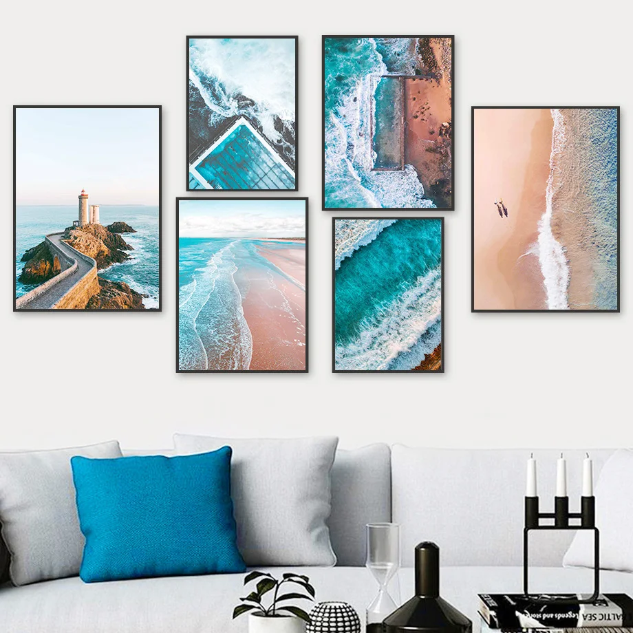 Sea Waves Lighthouse Beach Path Surfboard Wall Art Canvas Painting Nordic Posters And Prints Wall Pictures For Living Room Decor
Sea Waves Lighthouse Beach Path Surfboard Wall Art Canvas Painting Nordic Posters And Prints Wall Pictures For Living Room Decor