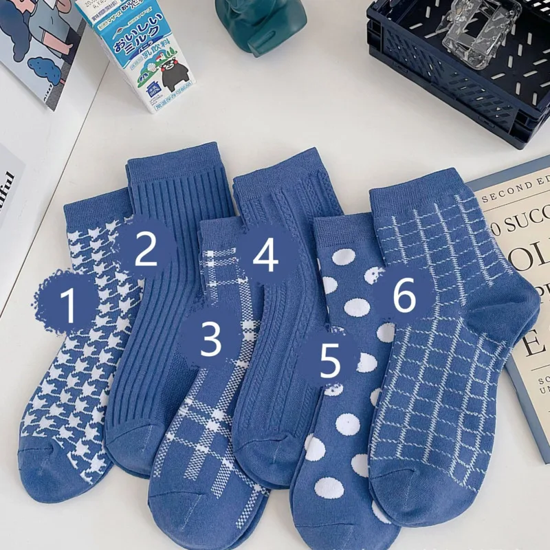 SP&CITY 3pairs Korea Blue Cotton Short Socks Women Unisex Classic Dot Striped Patterned Socks College Breathable Sport Sock
SP&CITY 3pairs Korea Blue Cotton Short Socks Women Unisex Classic Dot Striped Patterned Socks College Breathable Sport Sock