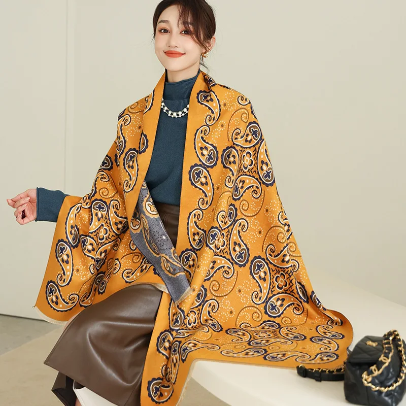 Winter Cashmere Scarf Lady Design Warm Pashmina Blanket Carriage Scarves Women Shawl Female Decoration Thick Bandana Foulard
Winter Cashmere Scarf Lady Design Warm Pashmina Blanket Carriage Scarves Women Shawl Female Decoration Thick Bandana Foulard