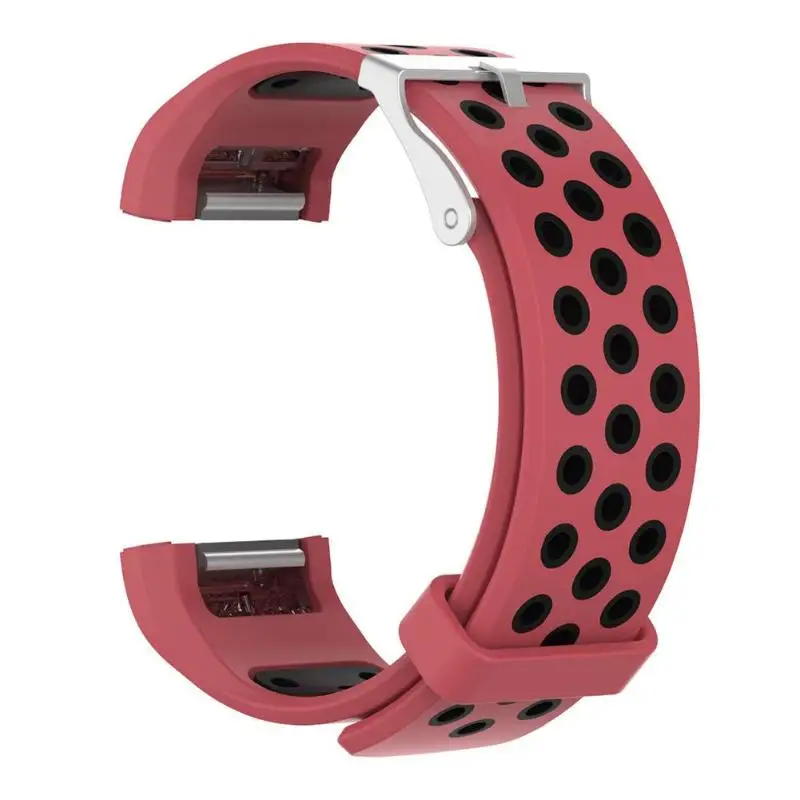 Porous Silicone Watchband Wrist Strap Replacement with Buckle Environmentally Friendly Silica Gel for Fitbit Charge 2
Porous Silicone Watchband Wrist Strap Replacement with Buckle Environmentally Friendly Silica Gel for Fitbit Charge 2