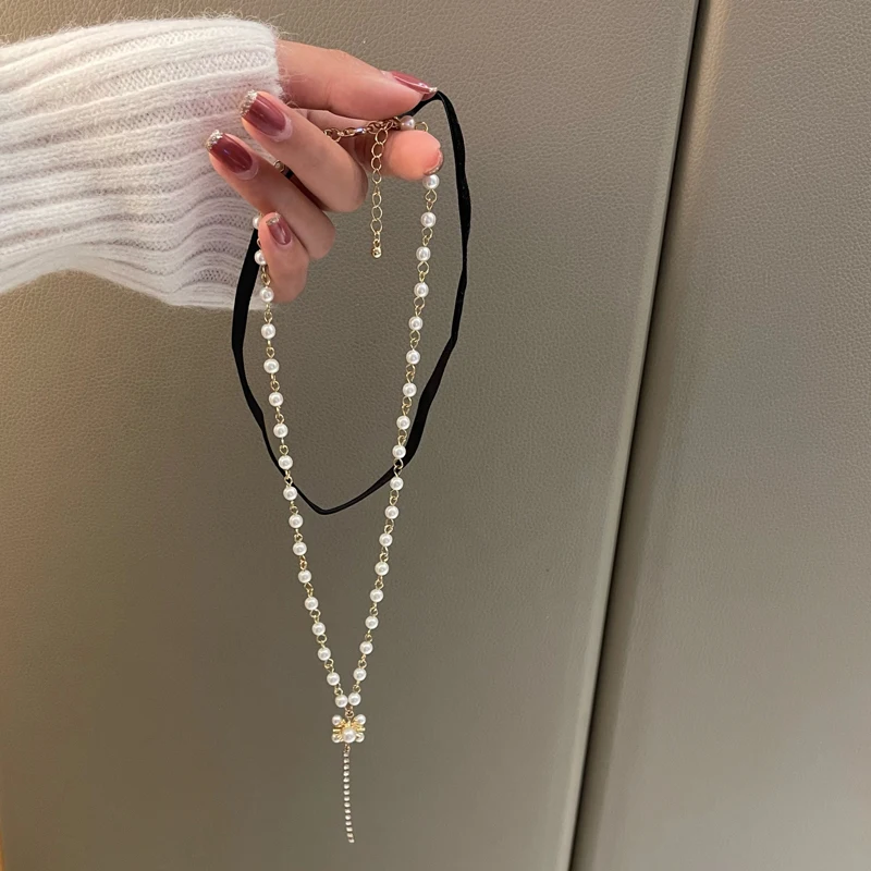 Mihan Trendy Jewelry Two Layer Pendant Necklace Pretty Design Black Suede Simulated Pearl Necklace For Girl Lady Gift Wholesale
Mihan Trendy Jewelry Two Layer Pendant Necklace Pretty Design Black Suede Simulated Pearl Necklace For Girl Lady Gift Wholesale