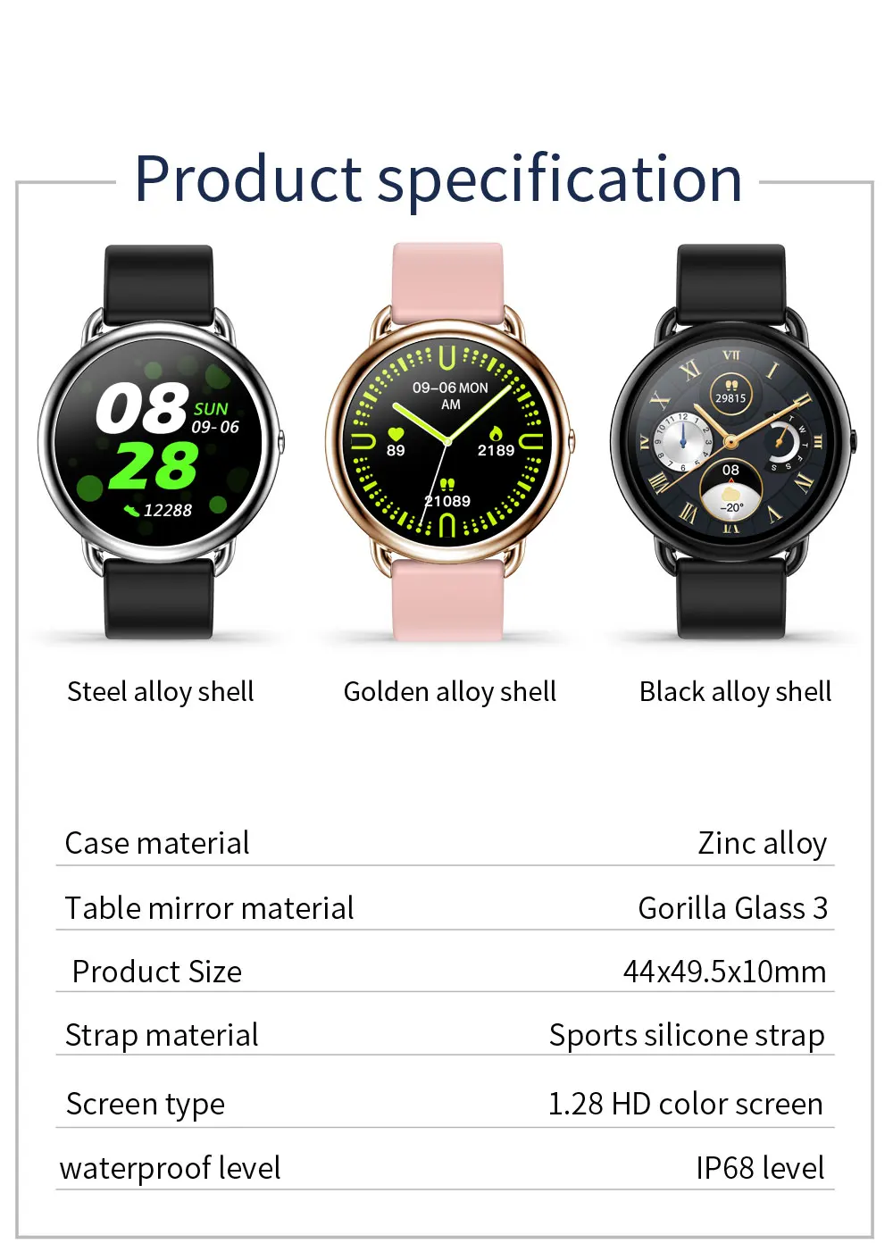 HopoFit Smartwatch ip68 Women's Smart Watch for Men L13 Pedometer Wtch Android 2021 Heart Rate Monitor Blood Pressure Multiple
HopoFit Smartwatch ip68 Women's Smart Watch for Men L13 Pedometer Wtch Android 2021 Heart Rate Monitor Blood Pressure Multiple