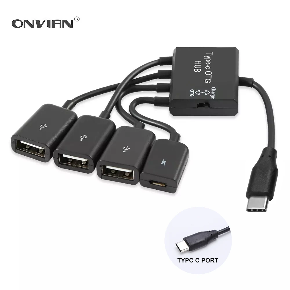 Хаб Onvian OVUS0110 с 2/3 USB-портами и адаптером USB Type-C для устройств iOS/Android | Мобильные