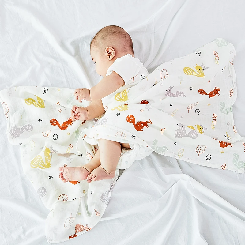 muslin tree bamboo cotton 120X120 cm baby swaddle baby bath towel multi-purpose stroller blanket baby wrap
muslin tree bamboo cotton 120X120 cm baby swaddle baby bath towel multi-purpose stroller blanket baby wrap