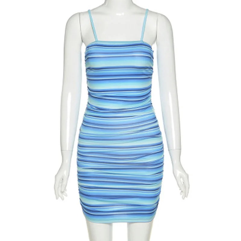 Autumn Fashion Stripe Sling Mini Dress Women Back Hollow Out Clothing Street Casual Lady Slim Hit Color Dress 2021 New
Autumn Fashion Stripe Sling Mini Dress Women Back Hollow Out Clothing Street Casual Lady Slim Hit Color Dress 2021 New