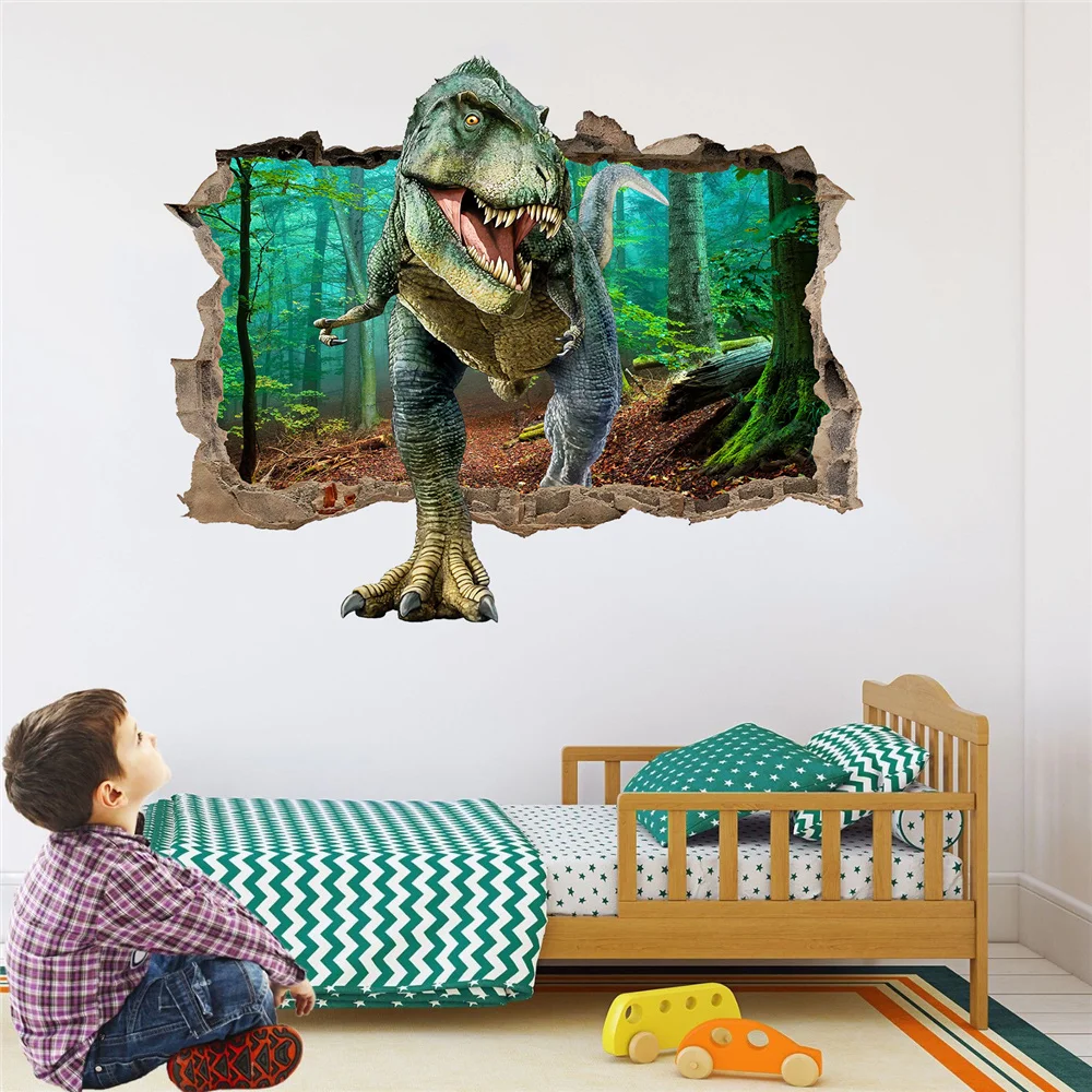1PC 3D Broken Wall Jurassic Dinosaur Home Decor Removable Wall Sticker Living Room Bedroom Children's Room Background Wallpaper
1PC 3D Broken Wall Jurassic Dinosaur Home Decor Removable Wall Sticker Living Room Bedroom Children's Room Background Wallpaper