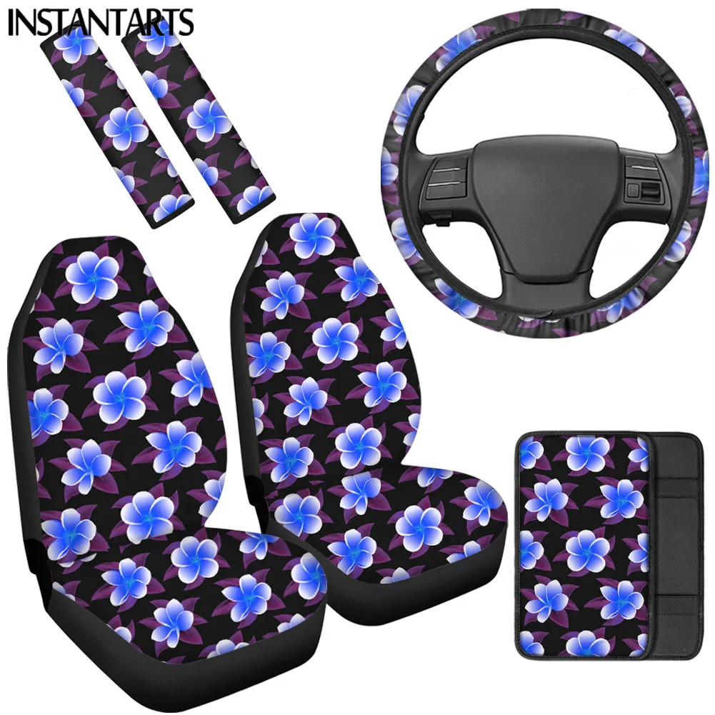 INSTANTARTS Plumeria Pattern Comfortable Seat Protector Washable Steering Wheel Cover Anti-Slip Car Center Pad Seat Belt Covers
INSTANTARTS Plumeria Pattern Comfortable Seat Protector Washable Steering Wheel Cover Anti-Slip Car Center Pad Seat Belt Covers