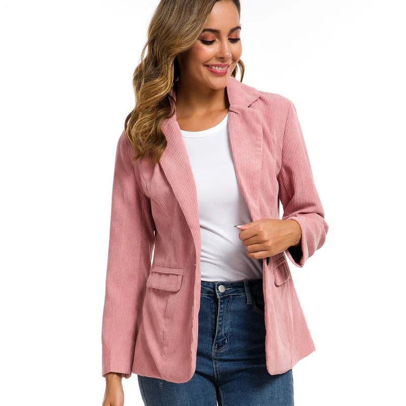 New Women Blazer Coat Spring Autumn Pink Beige Casual Tops Europe America Plus Size Loose Fashion Office Small Blazer Coat GH376
New Women Blazer Coat Spring Autumn Pink Beige Casual Tops Europe America Plus Size Loose Fashion Office Small Blazer Coat GH376