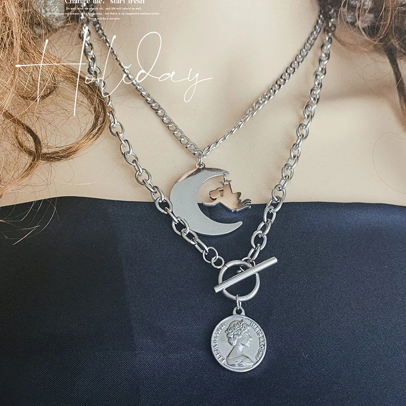 Cupid's Arrow Necklace Stainless Steel Double Pendant European and American Hip Hop Jewelry Gifts for Men and Women
Cupid's Arrow Necklace Stainless Steel Double Pendant European and American Hip Hop Jewelry Gifts for Men and Women
