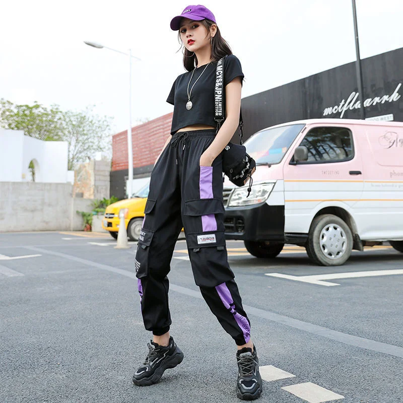 Women's Joggers Casual Sports Summer Girls Hip-hop Streetwear Pants Fashion Cargo Pants Female Dance Sweatpants Trousers Black
Women's Joggers Casual Sports Summer Girls Hip-hop Streetwear Pants Fashion Cargo Pants Female Dance Sweatpants Trousers Black