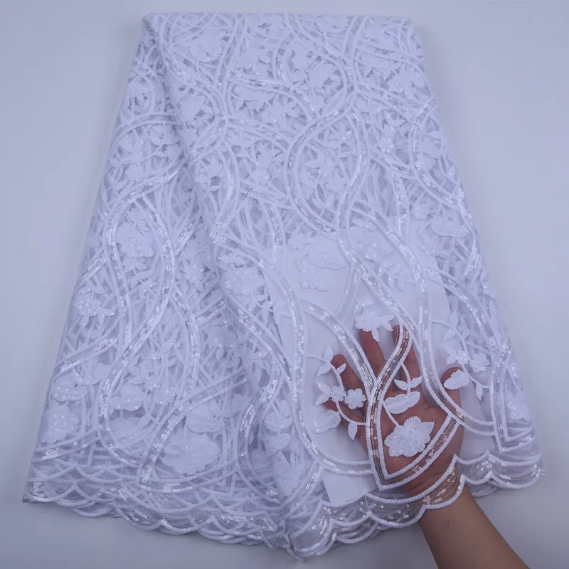 White French Milk Silk Sequins Lace Fabric 2020 High Quality Lace African Tulle Lace Fabric For Nigerian Wedding Dress Y1777
White French Milk Silk Sequins Lace Fabric 2020 High Quality Lace African Tulle Lace Fabric For Nigerian Wedding Dress Y1777