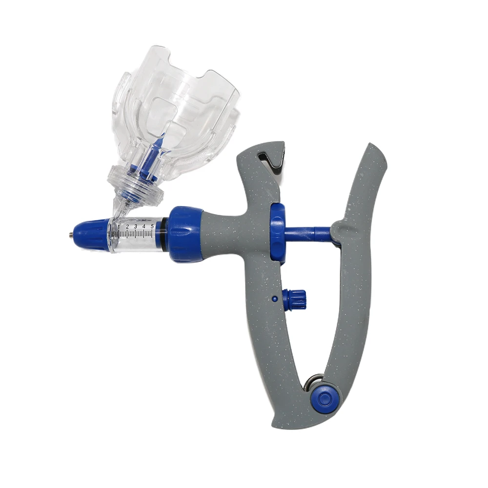 1 Pçs 2ml 5ml Seringa Automática Veterinária Injetor Contínuo Vacina Injeção Aves Ajustável Para Frango Porco Touro