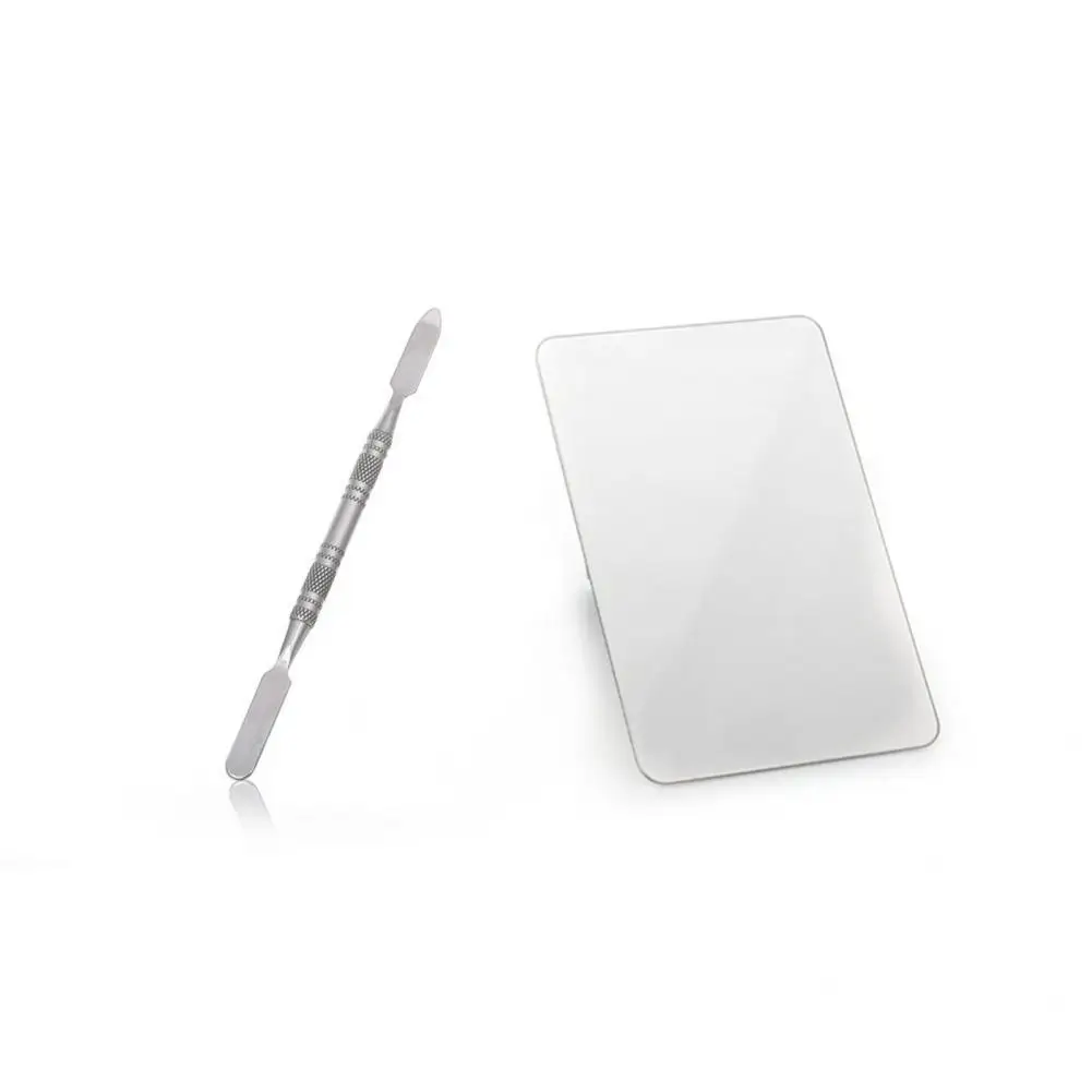 Mini Makeup Mixing Ring Palette Multifunctional DIY Stainless Steel Paint Palette Tray Mixing Rod Spatula Set for Beauty
Mini Makeup Mixing Ring Palette Multifunctional DIY Stainless Steel Paint Palette Tray Mixing Rod Spatula Set for Beauty