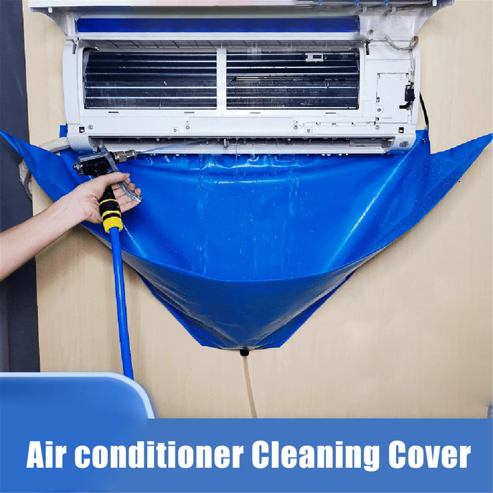 Air Conditioner Cleaning Cover with Water Pipe Waterproof Air Conditioner Cleaning Dust Protection Cleaning Cover Bag 
Air Conditioner Cleaning Cover with Water Pipe Waterproof Air Conditioner Cleaning Dust Protection Cleaning Cover Bag