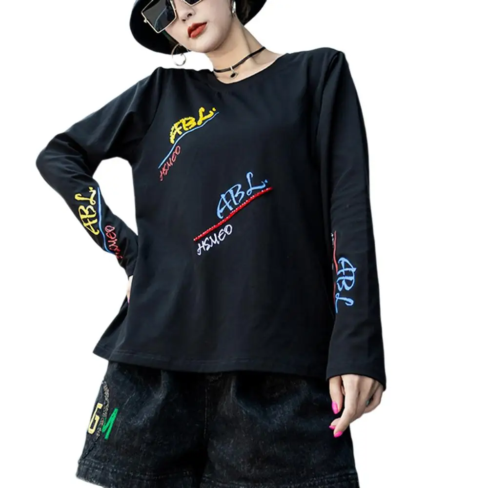 Fashion Korean Loose girl Tops Tee Shirts Womens Plus Size T-shirt Pastel Clothes Casual Tshirts Embroidery Letter LT503S30
Fashion Korean Loose girl Tops Tee Shirts Womens Plus Size T-shirt Pastel Clothes Casual Tshirts Embroidery Letter LT503S30