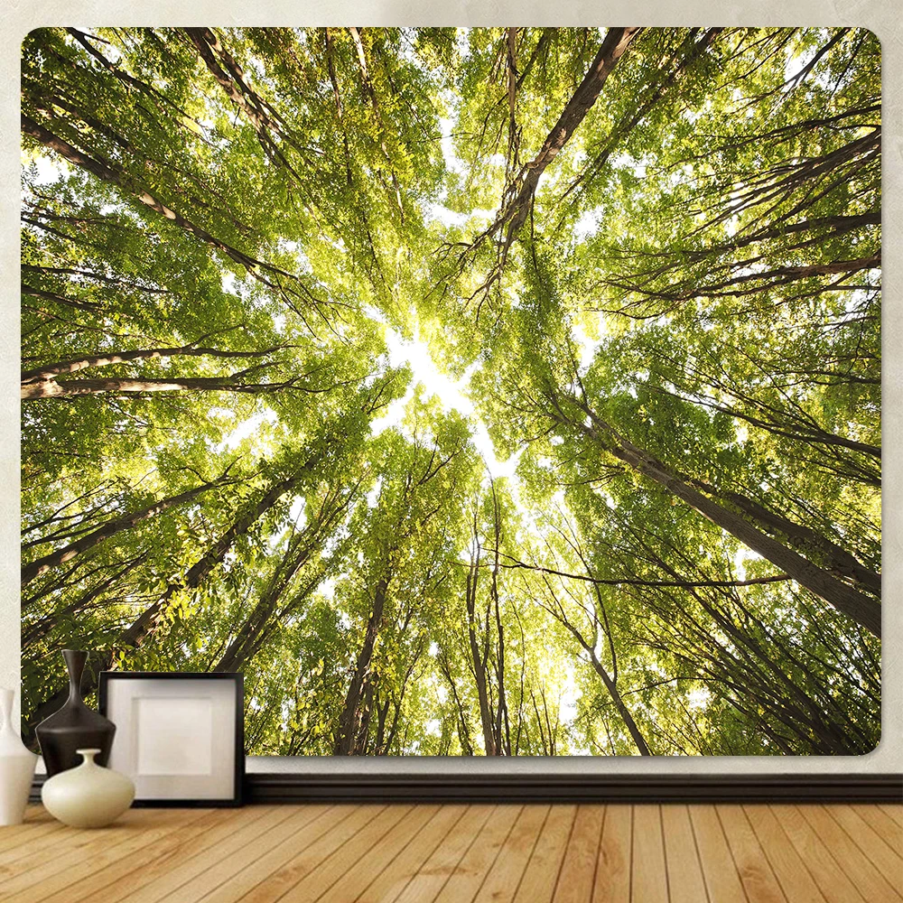 

Forest psychedelic scene large size home decoration tapestry hippie bohemian decoration wall hanging bedroom wall decoration