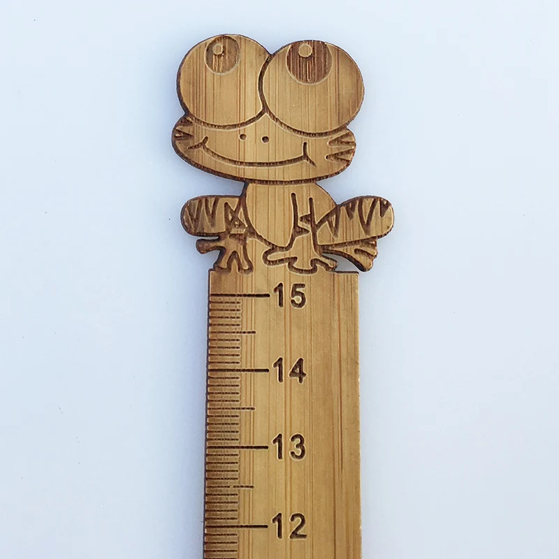 creative frog shape bamboo ruler 
creative frog shape bamboo ruler