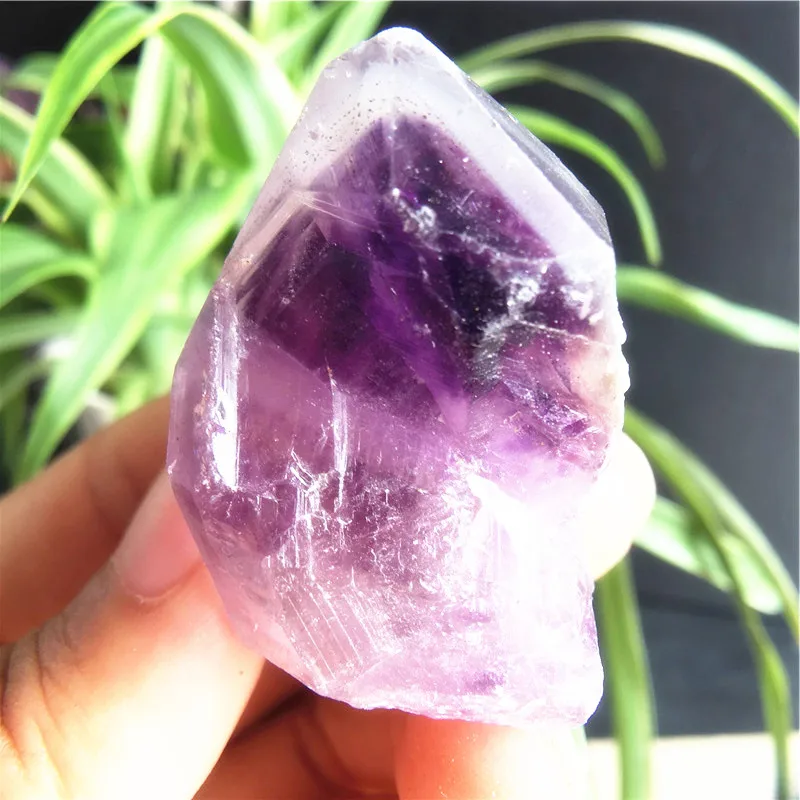 

Natural amethyst pyramid energy crystals heal irregular mineral gemstone home decor