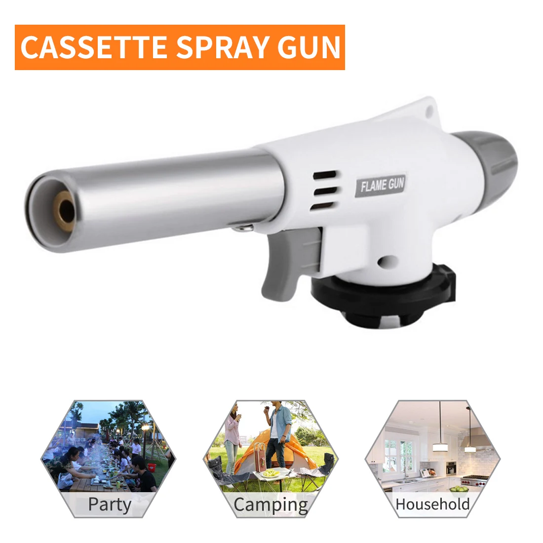 Gas Flame Portable Torch Gun Blowtorch Cooking Welding Butane Self-ignition Gas-burner Lighter
Gas Flame Portable Torch Gun Blowtorch Cooking Welding Butane Self-ignition Gas-burner Lighter