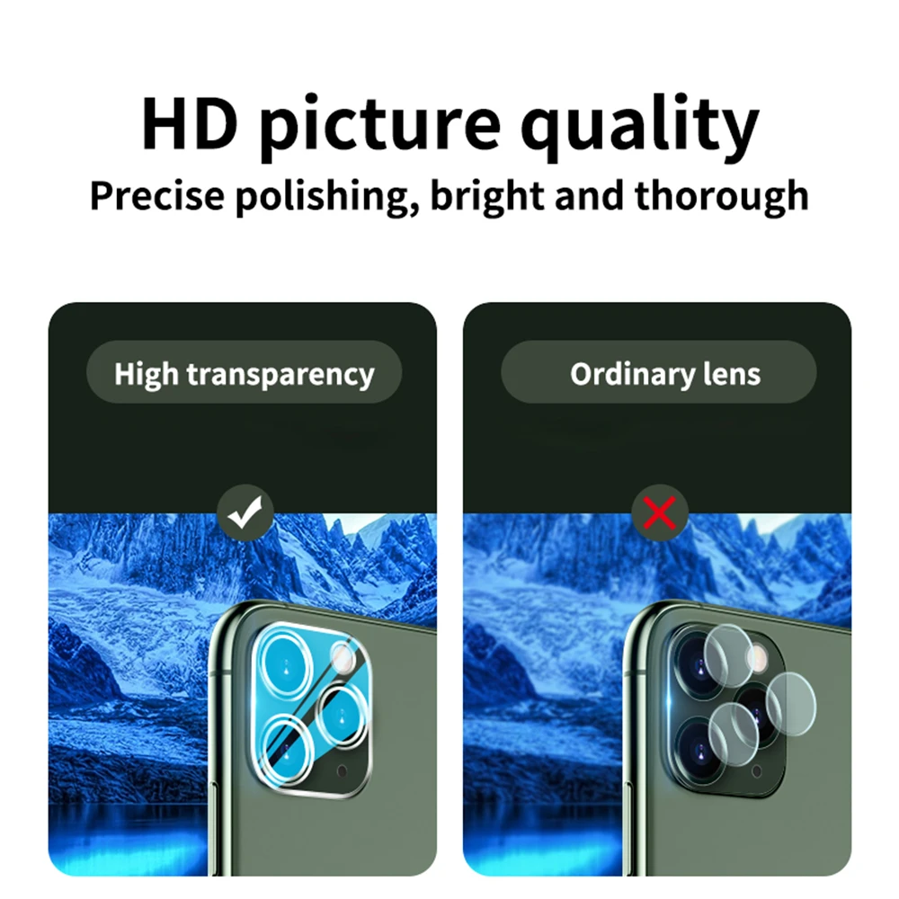 3Pcs 9D Camera Glass For iPhone 11 Pro Tempered Camera Lens Glass Protector For iPhone 11pro Max HD Clear Rear Phone Lens Cover
3Pcs 9D Camera Glass For iPhone 11 Pro Tempered Camera Lens Glass Protector For iPhone 11pro Max HD Clear Rear Phone Lens Cover