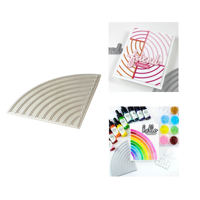 2020 New Arrival Metal Cutting Dies and Scrapbooking For Paper Making Rainbow Embossing Card Frame Craft Die Cuts No Stamps Set
2020 New Arrival Metal Cutting Dies and Scrapbooking For Paper Making Rainbow Embossing Card Frame Craft Die Cuts No Stamps Set