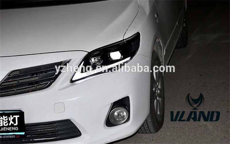 VLAND manufacturer for car head light for Corolla LED Headlight 2011 2012 2013 for Corolla head lamp in Bi-color turn signal
VLAND manufacturer for car head light for Corolla LED Headlight 2011 2012 2013 for Corolla head lamp in Bi-color turn signal