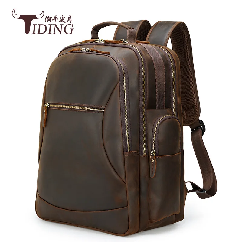 Man Real Leather Vintage Travel Business Backpacks Male Casual Fashion Large Capacity 17" Laptop Backpack Bags
Man Real Leather Vintage Travel Business Backpacks Male Casual Fashion Large Capacity 17" Laptop Backpack Bags