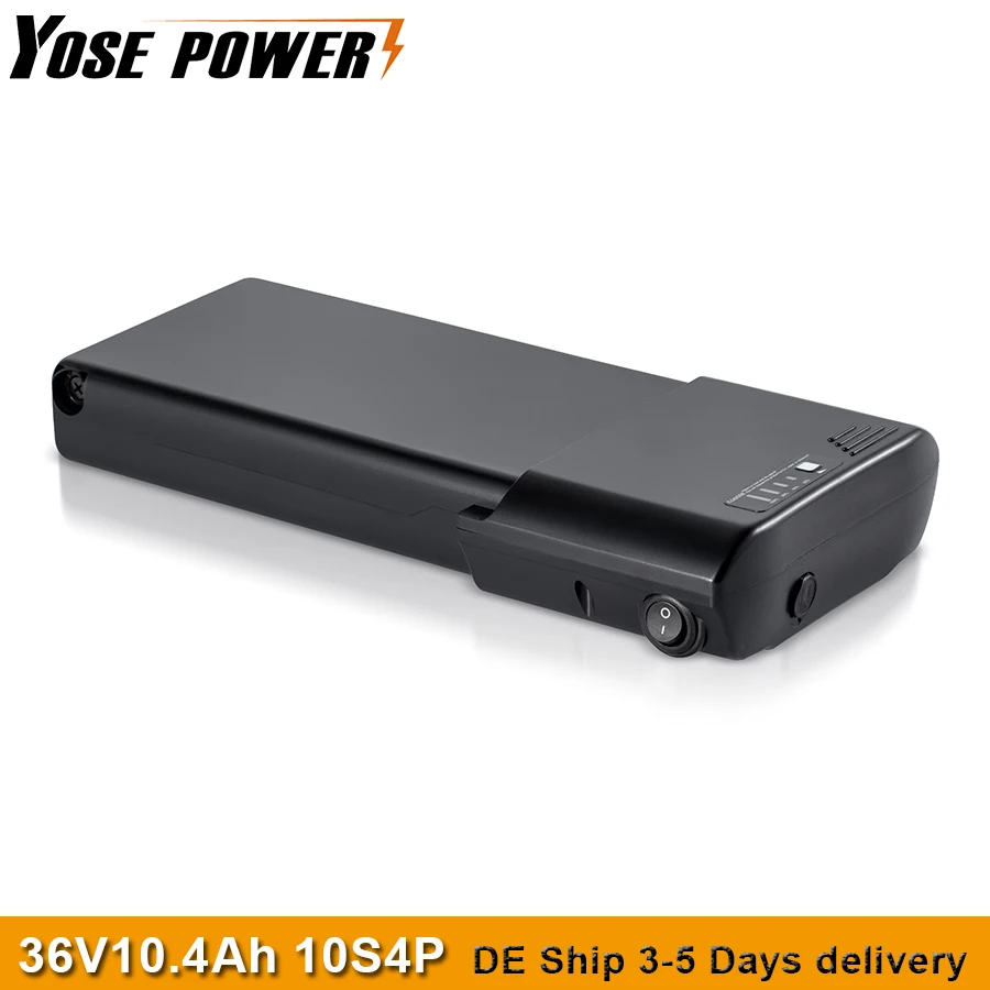 Rear Rack Ebike Battery 36V 10.4Ah 18650 Lithium Battery for Electric Bicycle Phylion XH370-10J Porta E bike 36V Battery Pack
Rear Rack Ebike Battery 36V 10.4Ah 18650 Lithium Battery for Electric Bicycle Phylion XH370-10J Porta E bike 36V Battery Pack