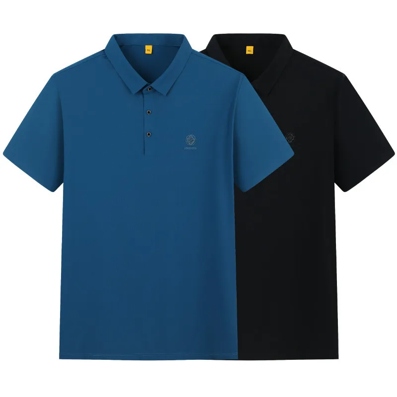 Summer 2021 thin men's fattening plus size stretch quick drying Lapel short sleeve T-shirt
Summer 2021 thin men's fattening plus size stretch quick drying Lapel short sleeve T-shirt