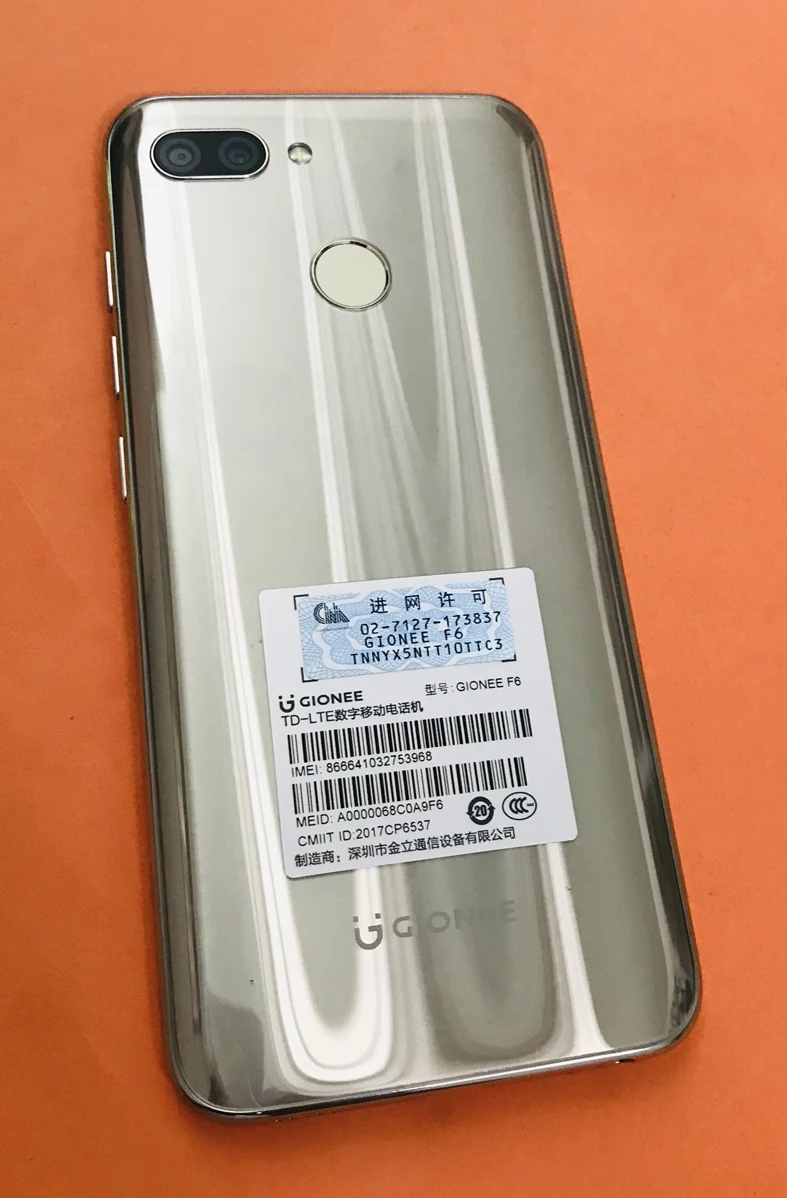 Old Original motherboard 3G RAM+32G ROM +touch screen for GIONEE F6 Snapdragon 8937 Octa Core 5.7 inch free shipping
Old Original motherboard 3G RAM+32G ROM +touch screen for GIONEE F6 Snapdragon 8937 Octa Core 5.7 inch free shipping