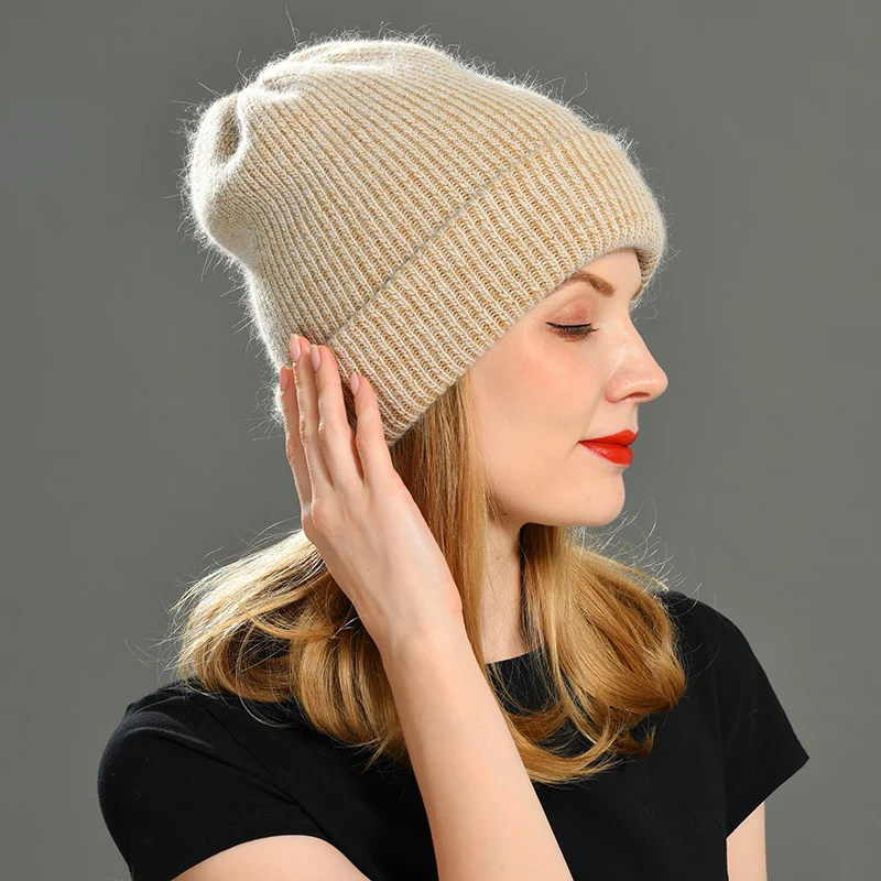 Winter Hat New for Women Rabbit Cashmere Knitted Beanies Thick Warm Vogue Ladies Wool Angora Hat Female Beanie Hats
Winter Hat New for Women Rabbit Cashmere Knitted Beanies Thick Warm Vogue Ladies Wool Angora Hat Female Beanie Hats