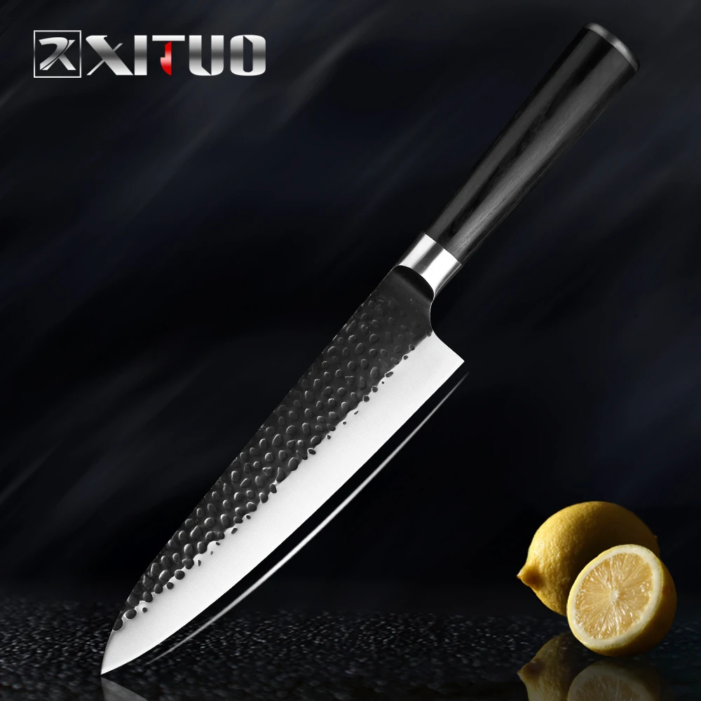 XITUO High Carbon Steel 8 Inch Chef Knife Japanese Hand Forged Non-stick Sharp Slice Meat Knife Fruit Vegetable Cooking Tool NEW
XITUO High Carbon Steel 8 Inch Chef Knife Japanese Hand Forged Non-stick Sharp Slice Meat Knife Fruit Vegetable Cooking Tool NEW