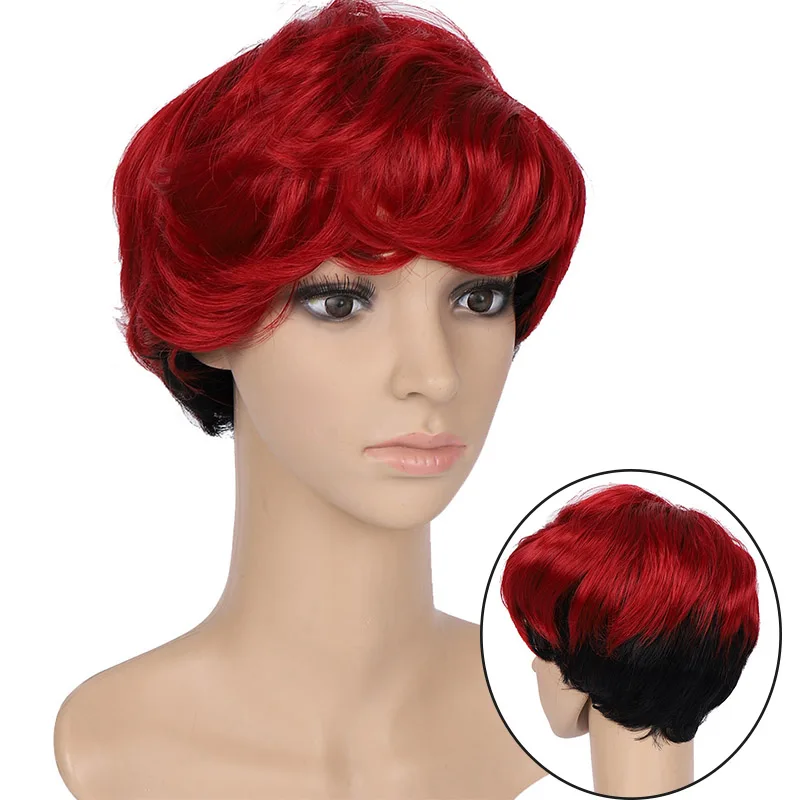 AILIADE Short Wavy Wig with Bangs Synthetic Wigs for Women Natural Black Hair Wig Daily Use Heat Resistant Fiber
AILIADE Short Wavy Wig with Bangs Synthetic Wigs for Women Natural Black Hair Wig Daily Use Heat Resistant Fiber