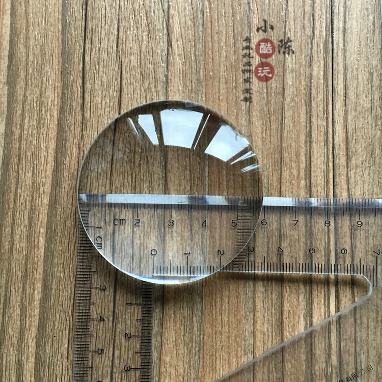 

59.4mm Double Convex Lens Optical Magnifying Glass Lentes Biconvex Aspheric Handheld Reading Magnifier Lenses Focal Length 60mm