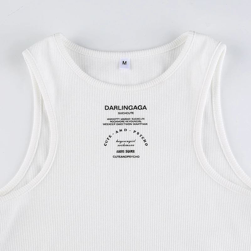 Rockmore Cotton Letter Print Crop Top Women Y2K Sleeveless Tank Tops Basic Corset Tee 90s Streetwear Fashion Mini Vest Summer
Rockmore Cotton Letter Print Crop Top Women Y2K Sleeveless Tank Tops Basic Corset Tee 90s Streetwear Fashion Mini Vest Summer