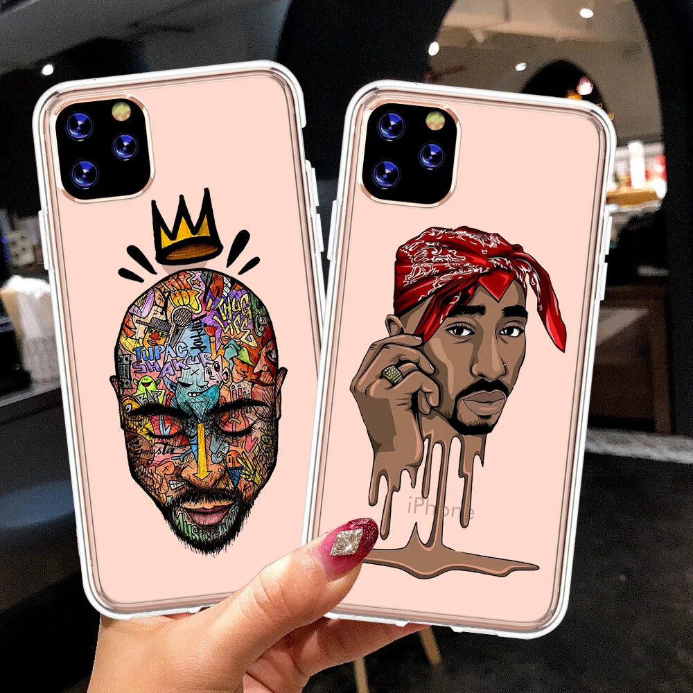 Popular Rapper 2pac Singer Tupac Clear Phone Case For iPhone 12 Mini 11 Pro Max 8 7 6 6S Plus XR X XS Max SE2020 Coque Fundas
Popular Rapper 2pac Singer Tupac Clear Phone Case For iPhone 12 Mini 11 Pro Max 8 7 6 6S Plus XR X XS Max SE2020 Coque Fundas