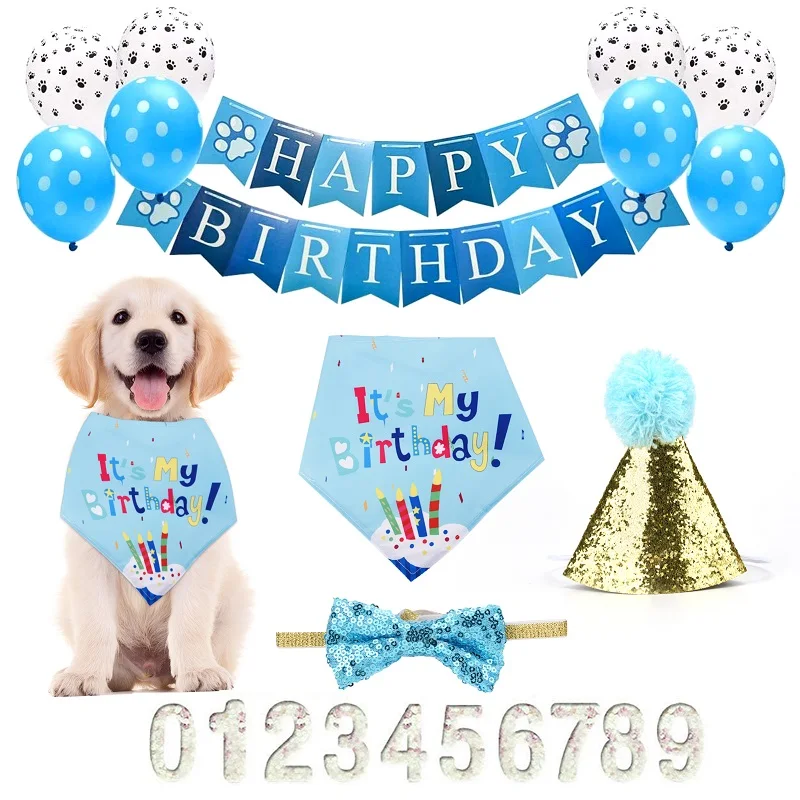 Birthday Party Dog Pull Flag Triangle Scarf Cake Hat Decoration Props Pet Happy Birthday Party Supplies Triangle Bibs Set
Birthday Party Dog Pull Flag Triangle Scarf Cake Hat Decoration Props Pet Happy Birthday Party Supplies Triangle Bibs Set