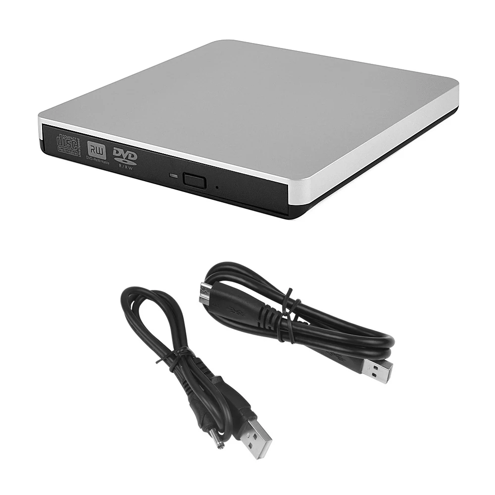 

Plug and Play USB3.0 External Blu-Ray Drive External DVD Recorder BD-RE CD/DVD RW Writer Portable Blu-Ray Burner for PC Laptop