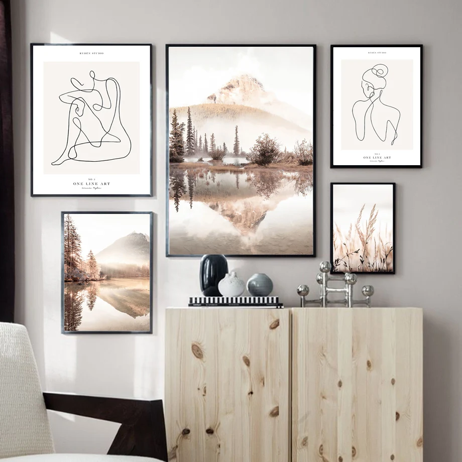 Morning Mist Sunrise Calm Lake Grass Nordic Poster One Line Wall Art Print Canvas Painting Decoration Pictures For Living Room
Morning Mist Sunrise Calm Lake Grass Nordic Poster One Line Wall Art Print Canvas Painting Decoration Pictures For Living Room